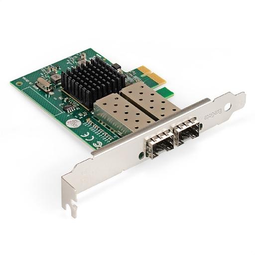 Exegate EX296229RUS Сетевой адаптер ExeGate EXE-82576-F2 (PCI-E x1 v2.0, порты 2xSFP, 10/100/1000Mbps, Gigabit Server NIC Intel Chipset 82576-F2) фото 1