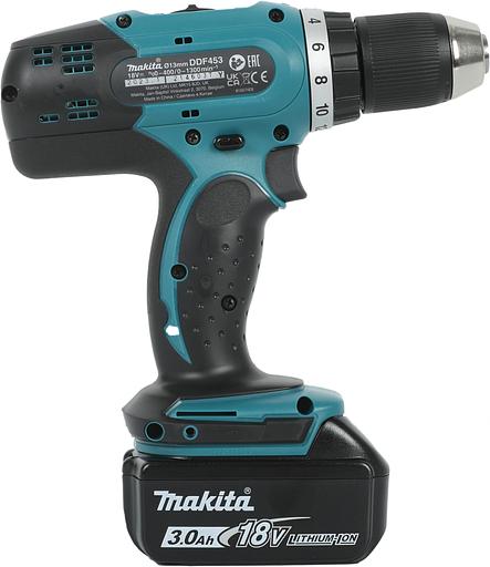 Дрель-шуруповерт Makita DDF453RFE аккум. патрон:быстрозажимной фото 4