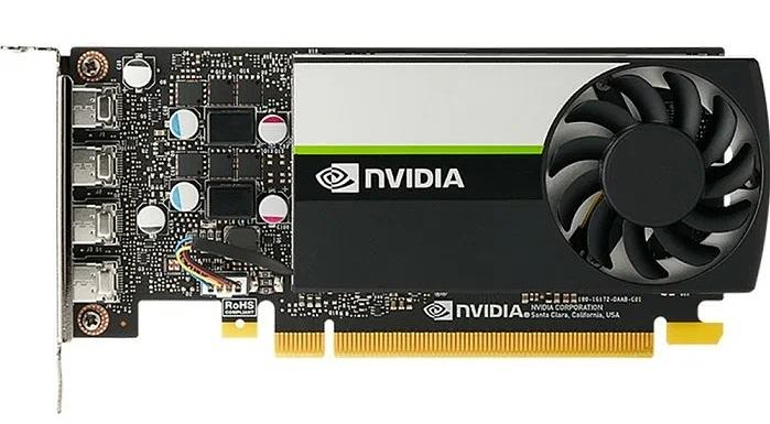 Видеокарта Nvidia Quadro T1000 4GB GDDR6 128-bit; 4 x mDP; RTL box (incl: vga, 4xmDP->DP, FH + low profile planks, docs) (900-5G172-2550-000) фото 1