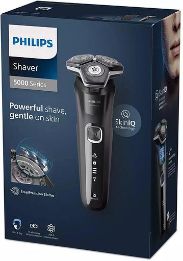Бритва роторная Philips S5898/35 реж.эл.:3 питан.:элек.сеть/аккум. черный/серый фото 5