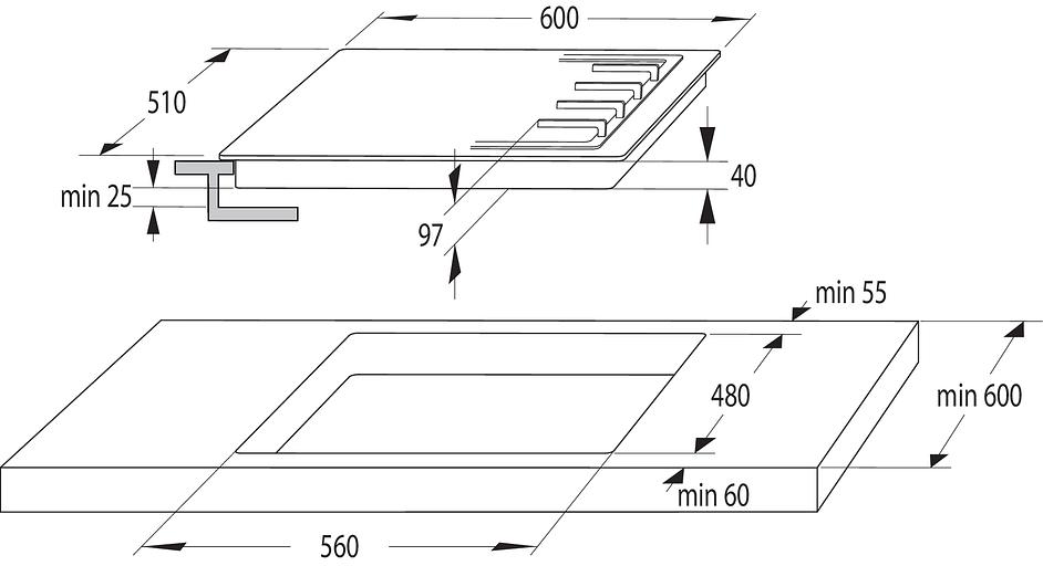 Газовая варочная поверхность Gorenje Essential GT641AKB черный фото 4