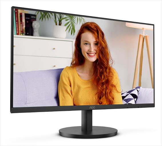 Монитор 27" AOC 27B3HMA2 1920х1080, WLED, 16:9, VA, 250cd, 3000:1, 20M:1, 4ms, 178/178, VGA, HDMI, 100Hz, Speakers, Tilt, Внутр, VESA, Black, 3y (27B3HMA2) фото 2