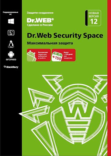 Программное Обеспечение DR.Web Security Space 1 ПК / 1 год (Retro Box) (BHW-B-12M-1-A3) фото 1