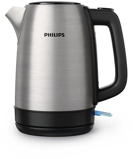 Чайник электрический Philips HD9350/90 1.7л. 1850Вт серебристый/черный корпус: металл/пластик фото 1