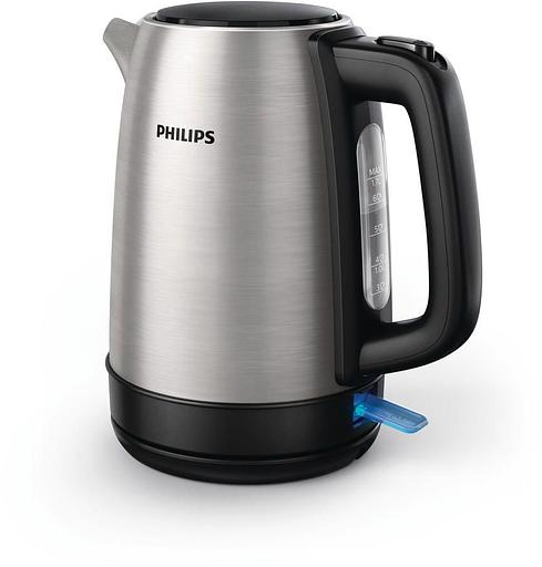Чайник электрический Philips HD9350/90 1.7л. 1850Вт серебристый/черный корпус: металл/пластик фото 2