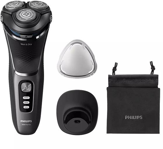 Бритва роторная Philips S3343/13 реж.эл.:3 питан.:аккум. черный фото 1