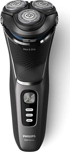 Бритва роторная Philips S3343/13 реж.эл.:3 питан.:аккум. черный фото 2