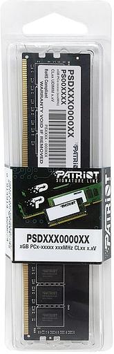 Память DDR4 8GB 3200MHz Patriot PSD48G32002 Signature RTL PC4-25600 CL22 DIMM 288-pin 1.2В single rank Ret фото 5