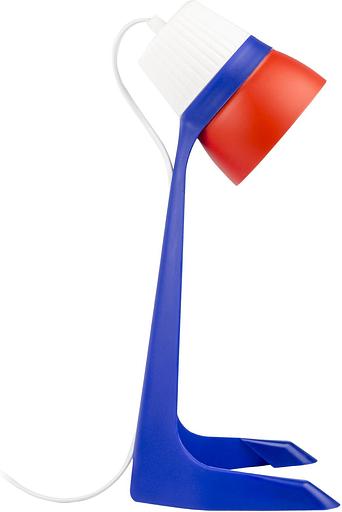 Светильник Uniel ULO-K22 D-E14-A White-Blue-Red (UL-00010040) настольный на основание E14 белый/синий 40Вт фото 2