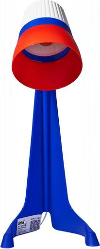 Светильник Uniel ULO-K22 D-E14-A White-Blue-Red (UL-00010040) настольный на основание E14 белый/синий 40Вт фото 3