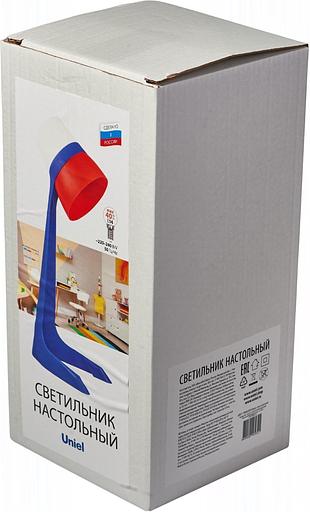 Светильник Uniel ULO-K22 D-E14-A White-Blue-Red (UL-00010040) настольный на основание E14 белый/синий 40Вт фото 6