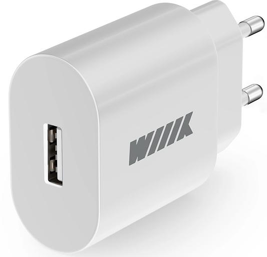 Сетевое зар./устр. Wiiix UNN-4-1-01-QC-W 18W 3A (QC) USB универсальное белый фото 1