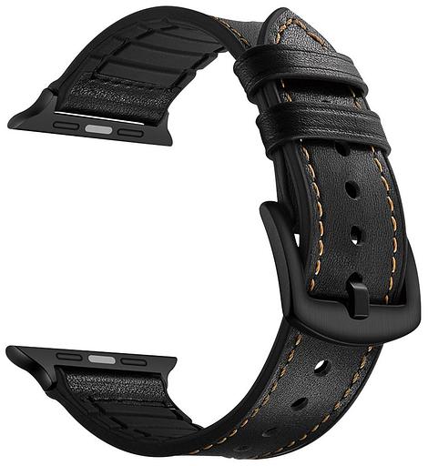 Ремешок Lyambda LWA-10-40-BK для Apple Watch Series 3/4/5/6/SE/7/8 черный фото 1