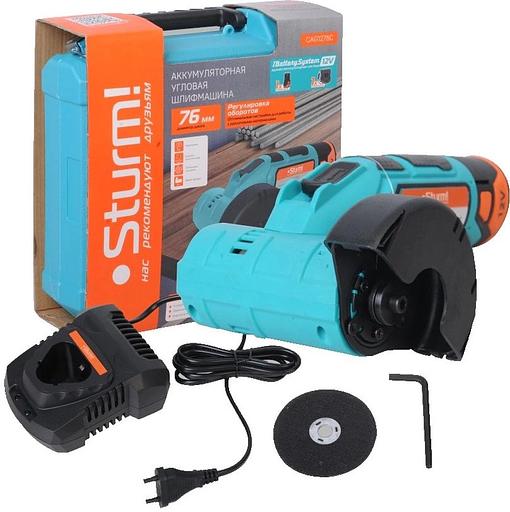 Углошлифовальная машина Sturm! CAG1276C 19500об/мин рез.шпин.:M14 d=76мм фото 1