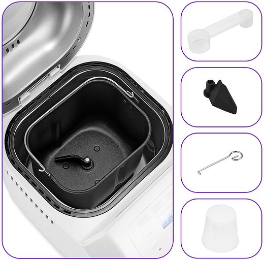 Хлебопечь Kitfort КТ-312 550Вт белый фото 6