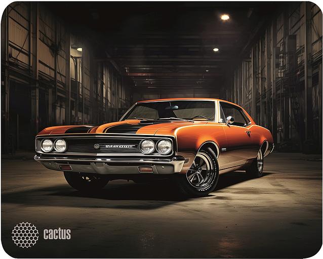 Коврик для мыши Cactus Orange Car 300x250x2мм (CS-MP-P06M) фото 1