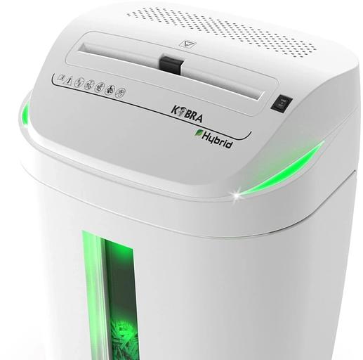 Шредер Kobra S4-Hybrid E/S серый (секр.Р-2) ленты 20лист. 40лтр. скрепки скобы пл.карты CD фото 4