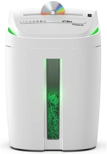 Шредер Kobra C4-Hybrid E/S серый (секр.P-4) перекрестный 15лист. 40лтр. скрепки скобы пл.карты CD фото 4