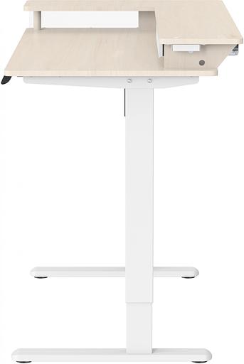 Стол для компьютера Cactus CS-EDL-DWT столешница ДСП светлый дуб каркас белый 120x71x60см фото 4