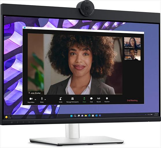 Монитор Dell 27" P2724DEB, Video Conferencing Monitor, IPS, QHD 2560 x 1440 at 60Hz, 16:9, 350 cd/m2, 1000:1, 5 ms gray to gray, H-AD, 1 x 4MP RGB + IR 2K camera at 30fps, 2 x digital microphone, 5W speakers (P2724DEB) фото 2