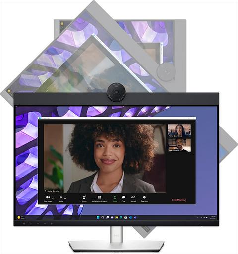 Монитор Dell 27" P2724DEB, Video Conferencing Monitor, IPS, QHD 2560 x 1440 at 60Hz, 16:9, 350 cd/m2, 1000:1, 5 ms gray to gray, H-AD, 1 x 4MP RGB + IR 2K camera at 30fps, 2 x digital microphone, 5W speakers (P2724DEB) фото 3