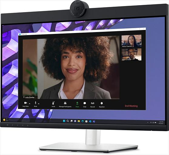 Монитор Dell 27" P2724DEB, Video Conferencing Monitor, IPS, QHD 2560 x 1440 at 60Hz, 16:9, 350 cd/m2, 1000:1, 5 ms gray to gray, H-AD, 1 x 4MP RGB + IR 2K camera at 30fps, 2 x digital microphone, 5W speakers (P2724DEB) фото 4