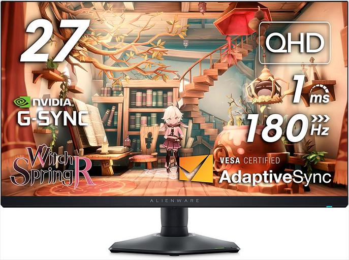 Монитор Dell 27"AW2724DM,Alienware Gaming Fast IPS 16:9, QHD 2560 x 1440 DisplayPort: 165 Hz, HDMI: 144 Hz, 1 ms, 600 cd/m 1000:1, H_AD (AW2724DM) фото 1