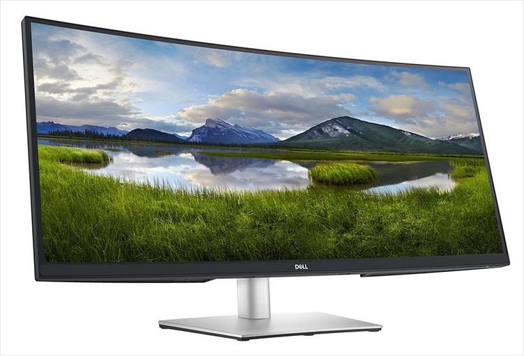 Монитор Dell 34" S3423DWC, Curved USB-C Monitor, 3440x1440 UWQHD 100Hz, VA, 21:9, 300 кд/м, 4 мс, 3000:1, P-Del-65W, H-AD (S3423DWC) фото 2