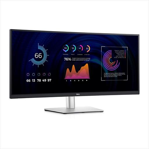 Монитор Dell 34.14" P3424WE Curved USB-C Hub Monitor 3800R, IPS, 3440 x 1440 at 60Hz, 300 cd/m,5 ms 1000:1, H-AD, PD- 90W, 21:9 (P3424WE) фото 1