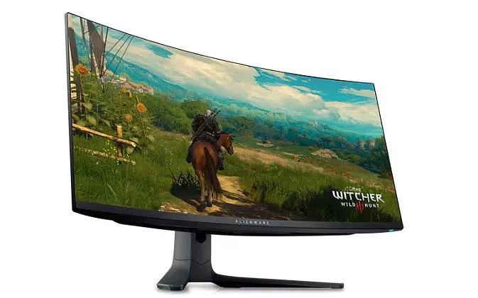 Монитор Dell 34.18" AW3423DWF,Curved QD-OLED Gaming Monitor, 3440 x 1440 (DisplayPort: 165 Hz, HDMI: 100 Hz), 0.1 ms (gray-to-gray), 250 cd/m2 (typical); 1000 cd/m2 (peak), 1M: 1 (typical) (AW3423DWF) фото 1