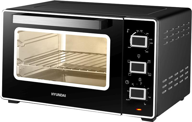 Мини-печь Hyundai MIO-HY093 28л. 1600Вт черный фото 1