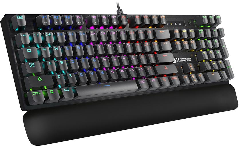 Клавиатура A4Tech Bloody B825R механическая черный USB for gamer LED (подставка для запястий) (B825R (RED SWITCHES)) фото 2