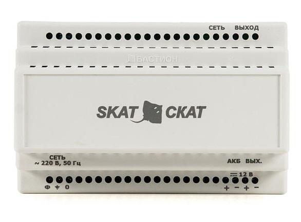 Ибп исполнения din (586) Бастион SKAT-12-6.0 DIN (СКАТ ИБП-12/6-DIN) источник питания 12В 6А пластиковый корпус под DIN рейку 35 мм (SKAT-12-6.0 DIN) фото 2