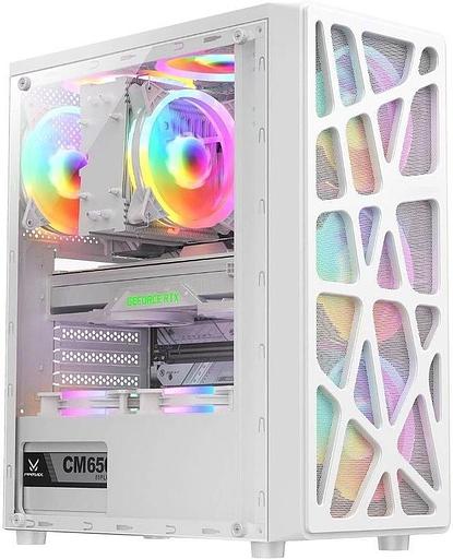 Корпус Formula MANA белый без БП ATX 4x120mm 1xUSB2.0 1xUSB3.0 1xUSB3.1 audio bott PSU фото 1