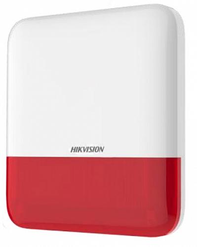 AX PRO SirenOut Red (DS-PS1-E-WE Red) Беспроводной уличный звуковой оповещатель, красный индикатор фото 1