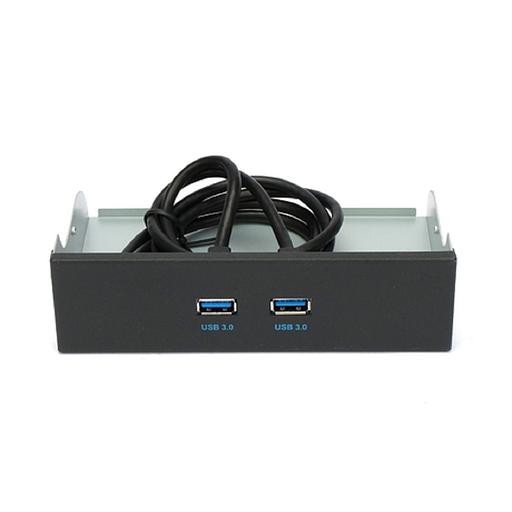 Планка USB 3.0 на переднюю панель 5.25" Gembird, 2 порта USB (FP5.25-USB3-2A) фото 1