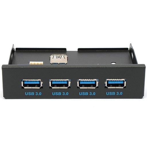 Планка USB 3.0 на переднюю панель 3.5" Gembird, 4 порта USB (FP3.5-USB3-4A) фото 2