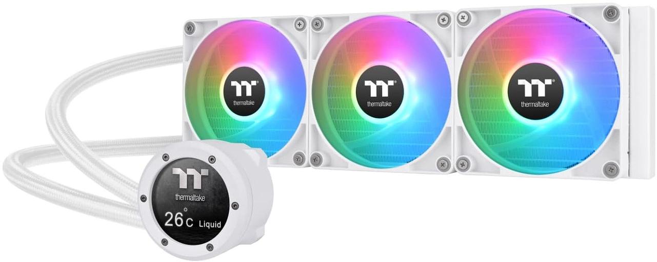 Устройство охлаждения(кулер) Thermaltake TH360 V2 Ultra Snow ARGB Soc-AM5/AM4/1151/1200/1700 Al+Cu LED Ret фото 1