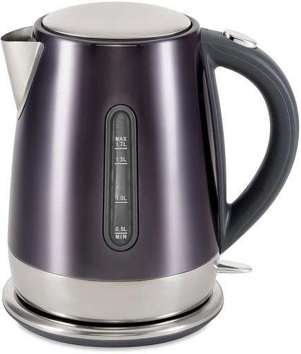 Чайник электрический Hyundai HYK-S7777 1.7л. 2200Вт графит/серебристый корпус: стекло фото 7