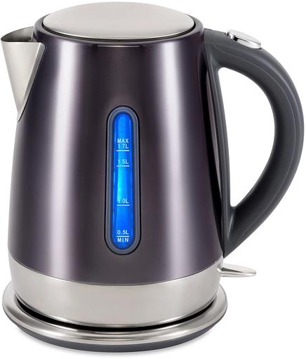 Чайник электрический Hyundai HYK-S7777 1.7л. 2200Вт графит/серебристый корпус: стекло фото 8