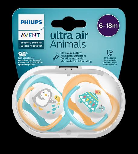 Соска-пустышка Philips Avent SCF080/07 Пингвин/Черепаха, 6-18 мес, 2 шт, для мальчиков Philips SCF080/07 фото 5