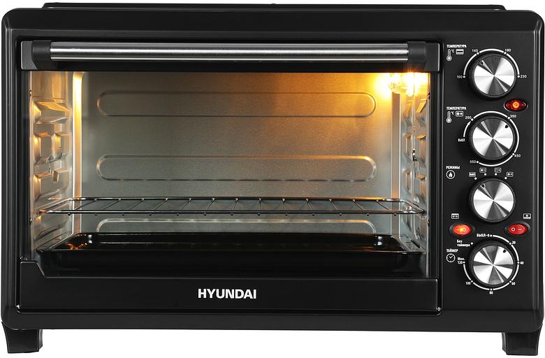 Мини-печь Hyundai MIO-HY086 38л. 1600Вт черный фото 8