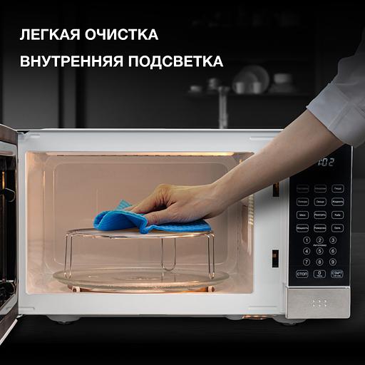 Микроволновая Печь Hyundai HYM-D2075 23л. 800Вт белый/черный фото 5