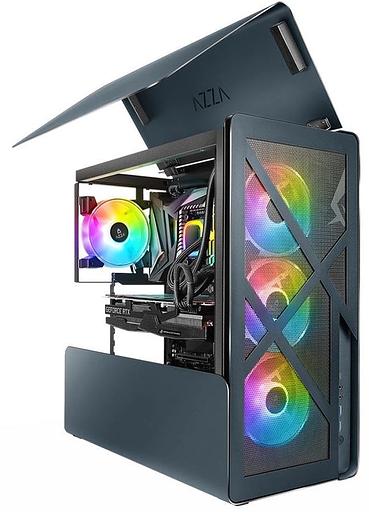 Корпус Azza CAST черный без БП ATX 1x140mm 2xUSB3.0 audio фото 1