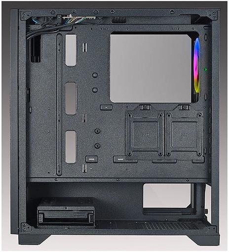 Корпус Azza HIVE черный без БП ATX 1x120mm 2xUSB2.0 1xUSB3.0 audio bott PSU фото 5