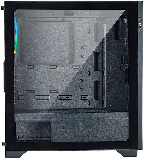 Корпус Azza HIVE черный без БП ATX 1x120mm 2xUSB2.0 1xUSB3.0 audio bott PSU фото 6