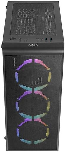 Корпус Azza PRIME 360E черный без БП ATX 4x120mm 2xUSB3.0 audio bott PSU фото 3