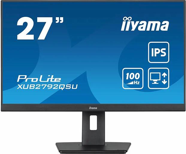 Монитор Iiyama 27" XUB2792QSU-B6 черный IPS LED 0.4ms 16:9 HDMI M/M матовая HAS Piv 1300:1 350cd 178гр/178гр 2560x1440 100Hz DP WQ USB 6.1кг фото 1