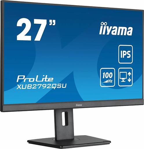 Монитор Iiyama 27" XUB2792QSU-B6 черный IPS LED 0.4ms 16:9 HDMI M/M матовая HAS Piv 1300:1 350cd 178гр/178гр 2560x1440 100Hz DP WQ USB 6.1кг фото 3