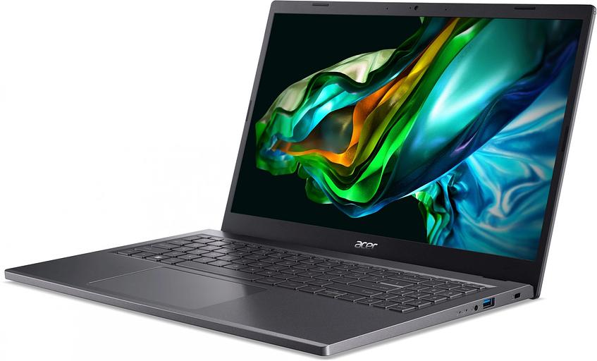 Ноутбук Acer Aspire 5 A515-58P-55K7 Core i5 1355U 8Gb SSD512Gb Intel UHD Graphics 15.6" TN FHD (1920x1080) noOS silver WiFi BT Cam (NX.KHJER.004) фото 2